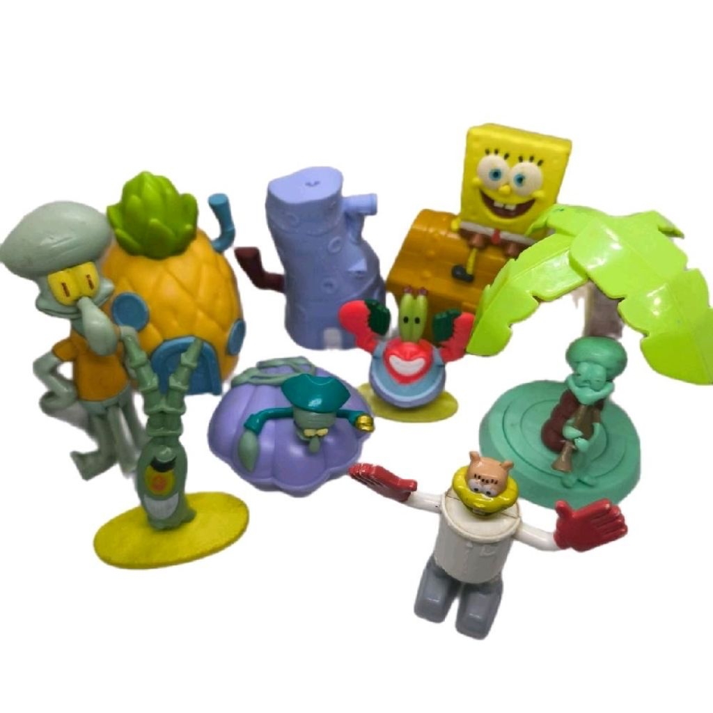 [READY]figure set keluarga spongebob and friends McD TakeAll semua