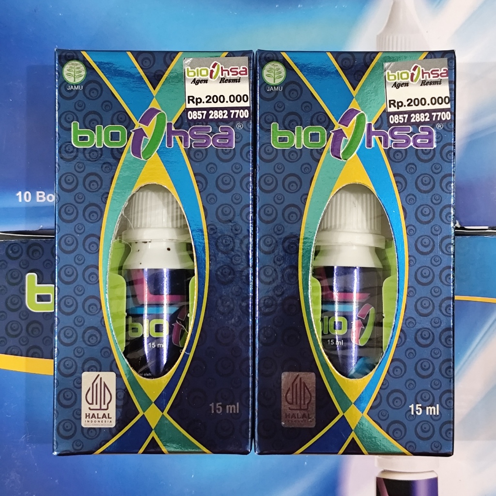 Paket 2 botol BIO HSA Jamu tetes BIO HSA asli 100% Original