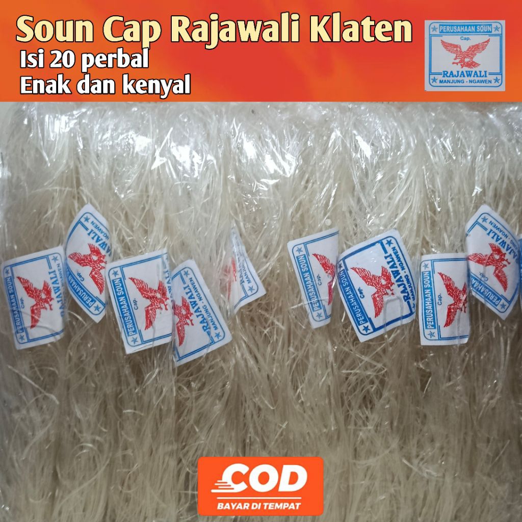 [MIE SOUN CAP RAJAWALI KLATEN] Isi 20 biji perbal | Soun Enak dan Kenyal