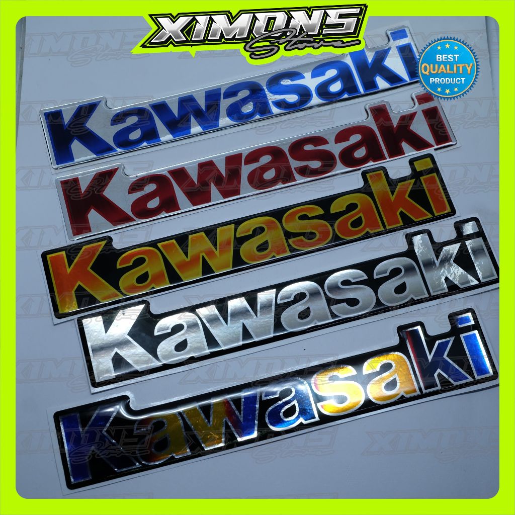 Emblem timbul kawasaki / emblem logo kawasaki / emblem kawasaki titanium
