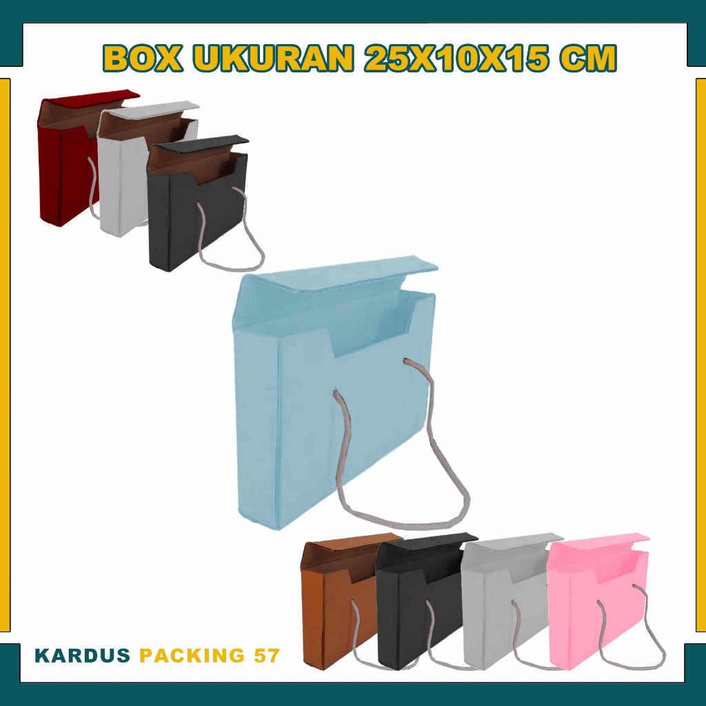 Box 25x10x15 cm / Box Tas / Kardus Polos / Box Souvenir / Box hampers