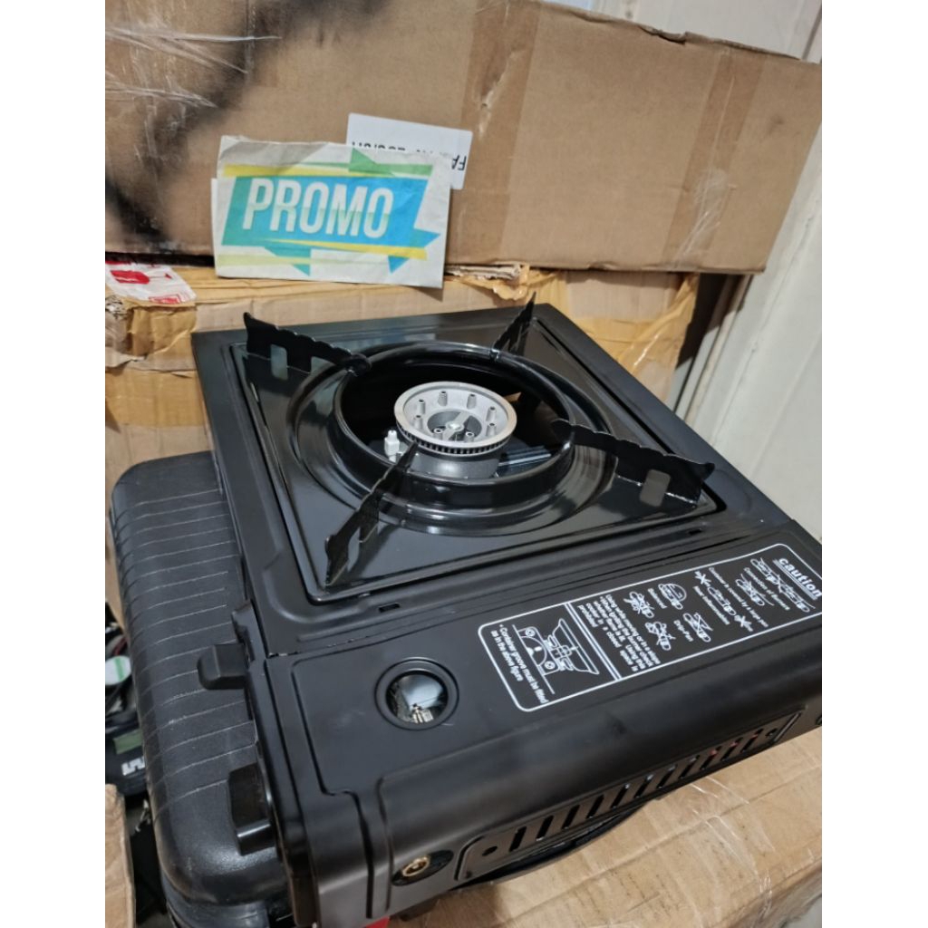 Kompor Portable 2 in 1 omikco bisa untuk gas portable gas LPG 3kg