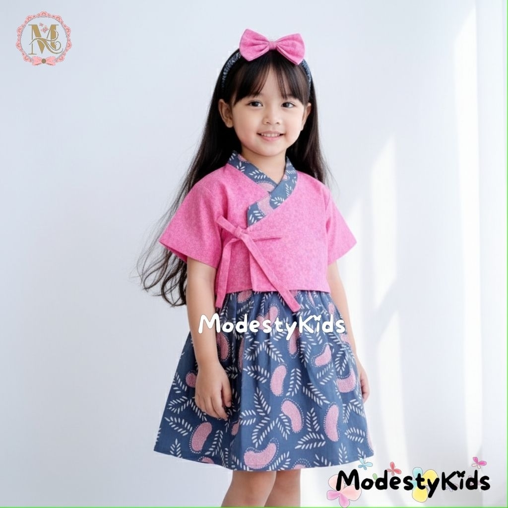 Hanbok Anak / Dress Hanbok Anak Perempuan / Hanbok Batik Anak