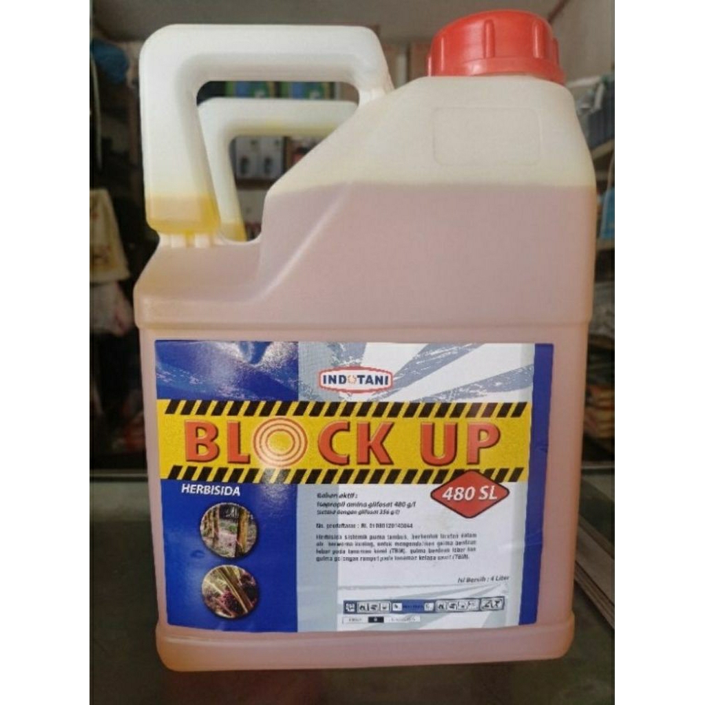 BLOCK UP  480 sl herbisida sistemik kemasan 4 lt
