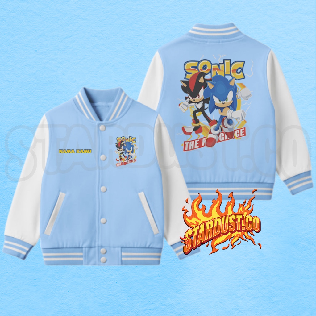 Jaket Varsity Anak Sonic This The Hedgehog Gratis Nama / Jaket Anak Varsity Sonic The Hedgehog