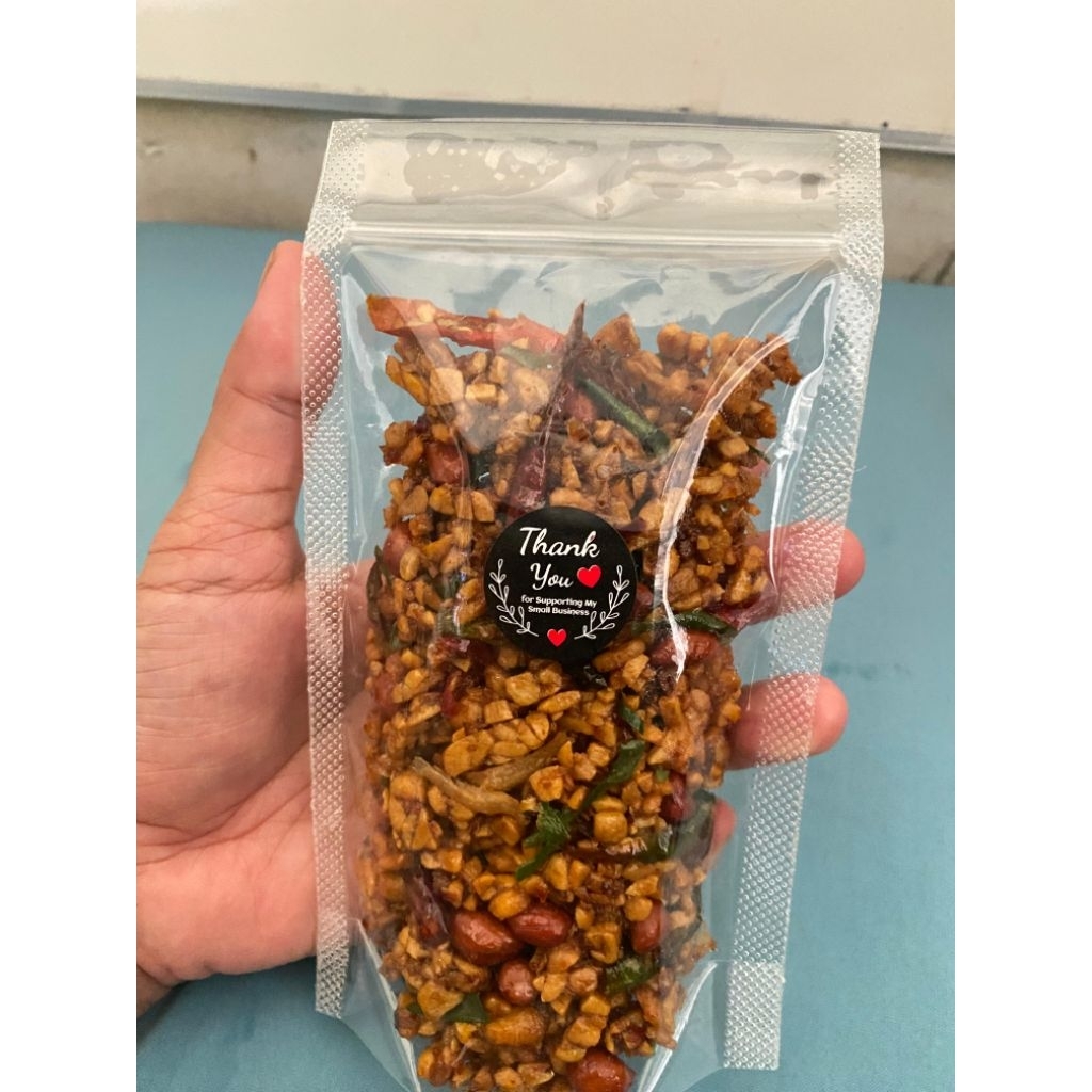 TEMPE OREK KACANG TERI FRESH PEDAS MANIS 100 GRAM