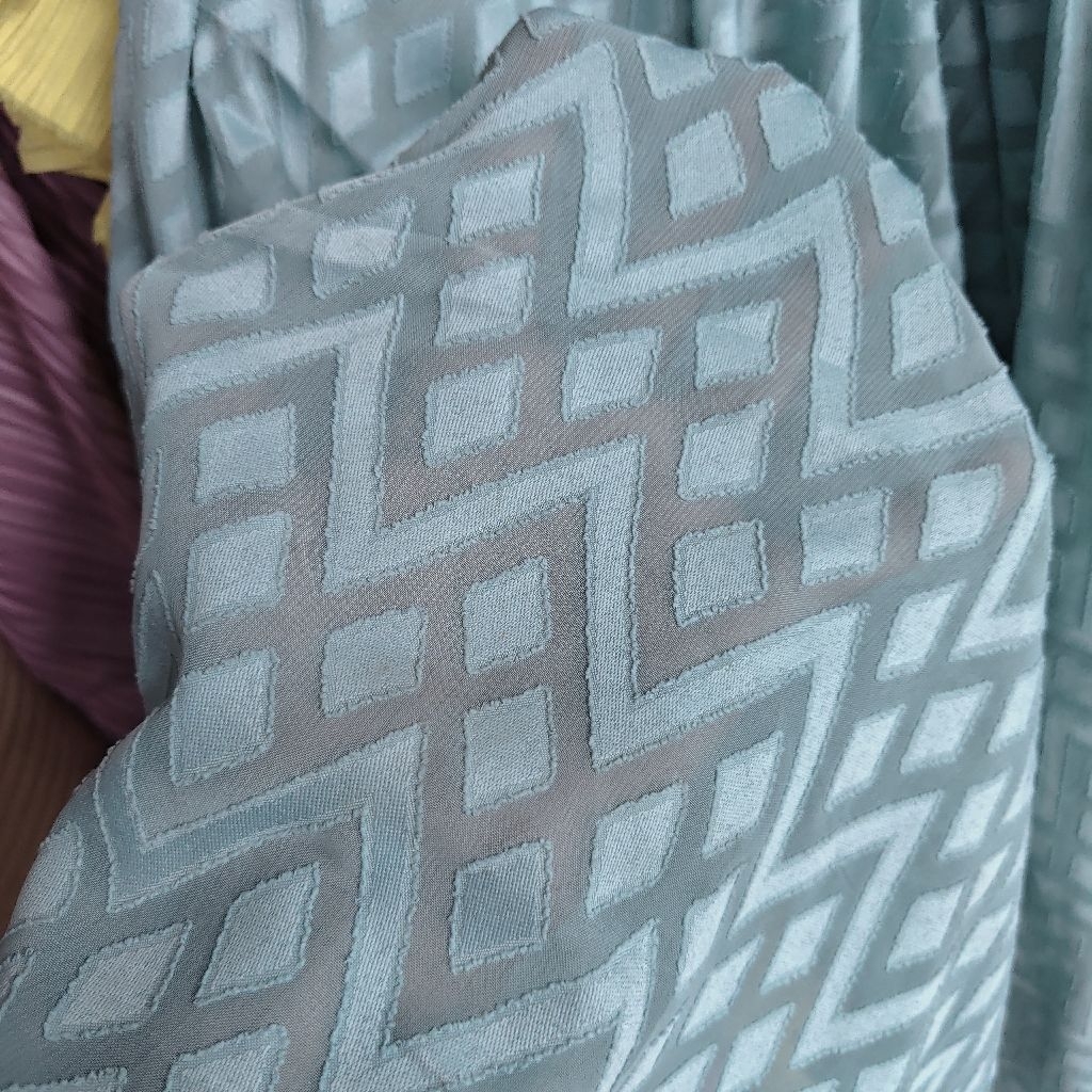 KAIN SIFON URAGIRI PREMIUM WARNA TOSKA MUDA - KAIN SIFON RUBIAH - KAIN SIFON EMBOS HARGA PERSETENGAH