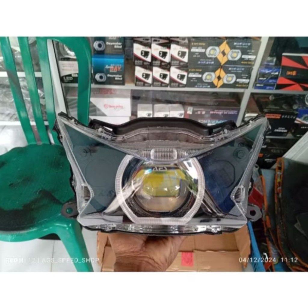 LAMPU BILED AES BEAT DELUXE GEN 2 2024-2025 FULL SET REFLETOR BILED AES 70WAT SET KABEL RILAY PIW PI