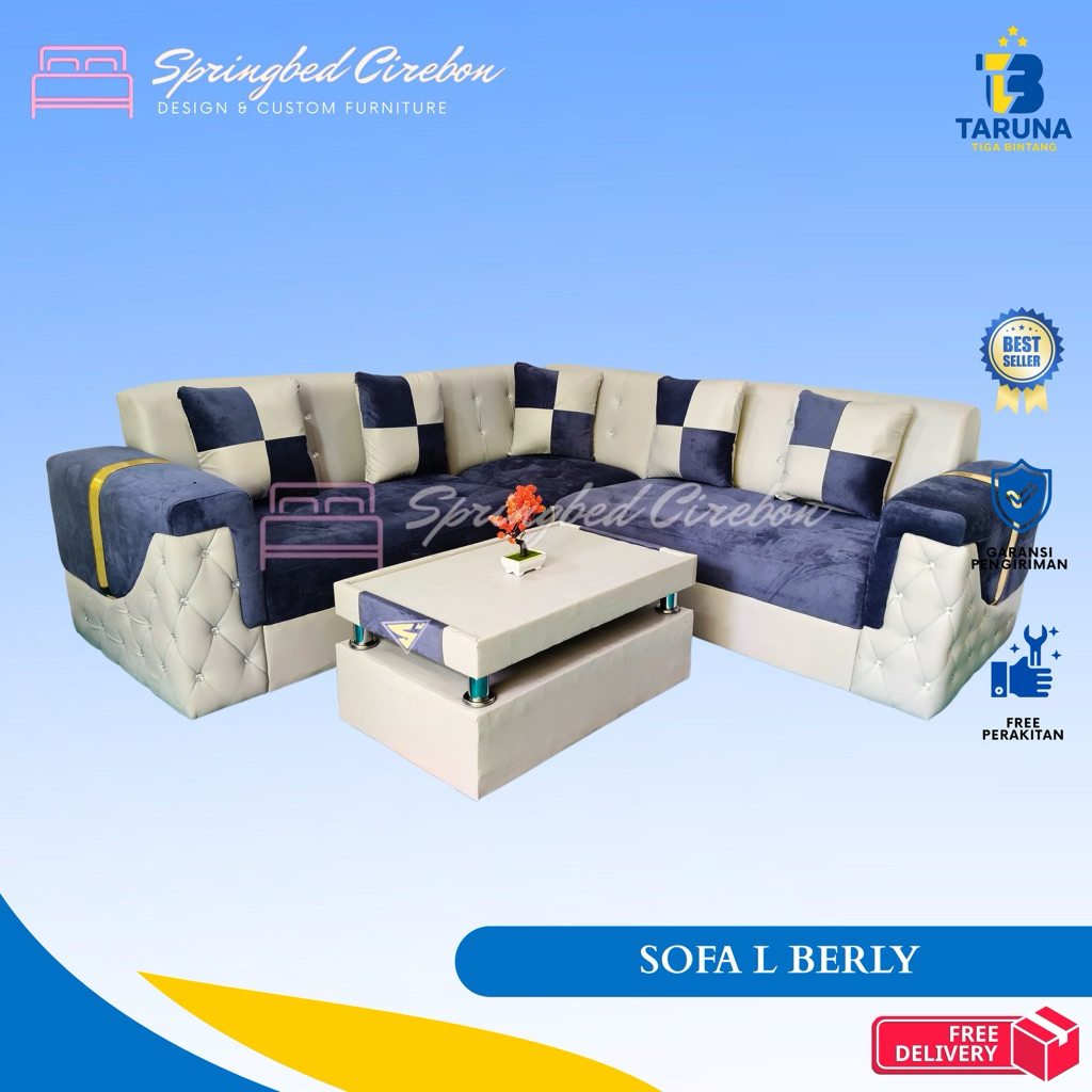 SOFA L BERLY TERMURAH DAN TERLARIS DI CIREBON KUNINGAN MAJALENGKA
