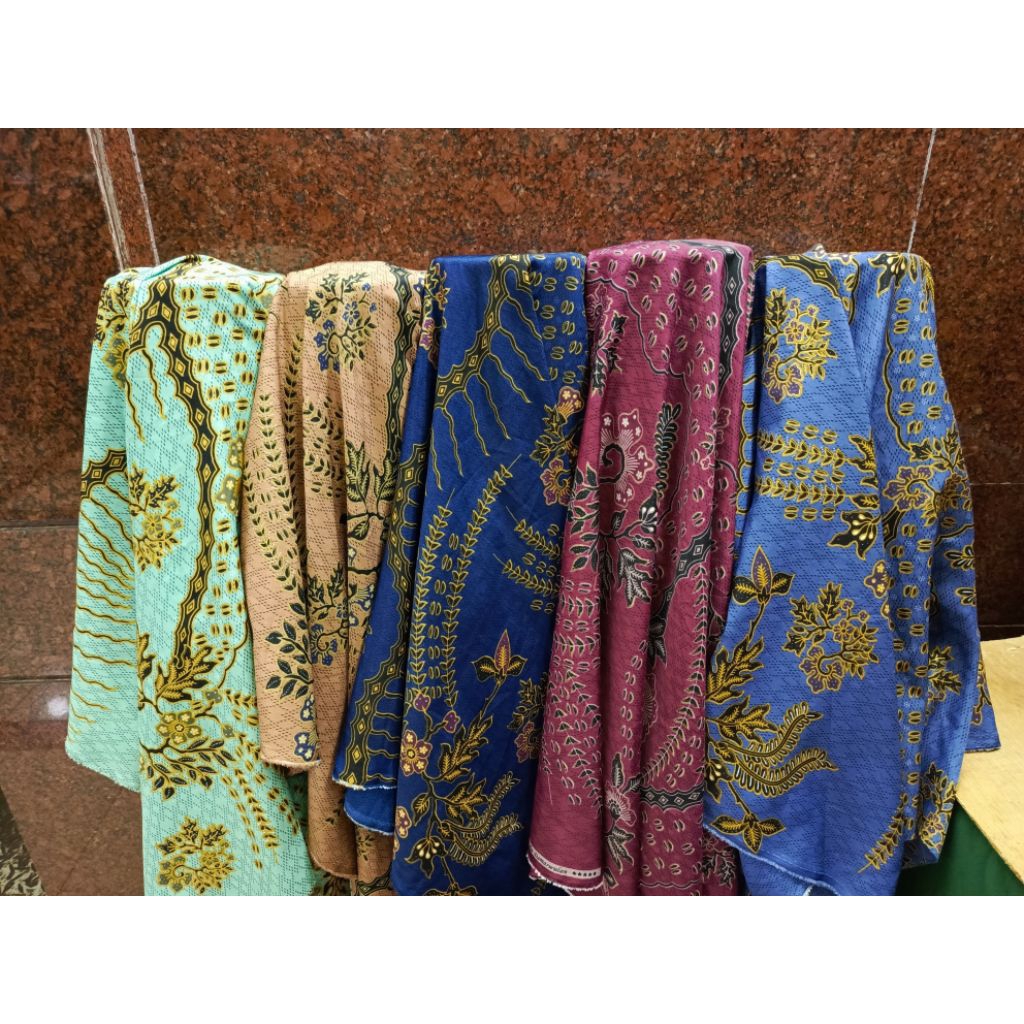 [[BAHAN METERAN]]BAHAN BATIK PRINTING SEMI SUTRA(FOIL)