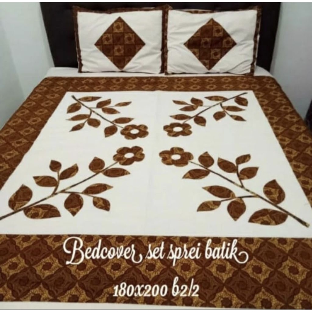 SPREI APLIKASI BATIK ASLI SOLO 120*200*20
