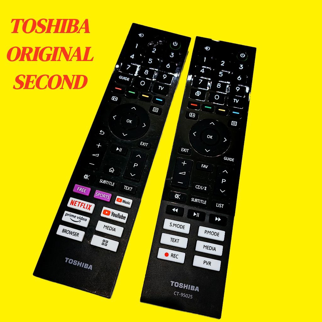 remot tv toshiba bekas original