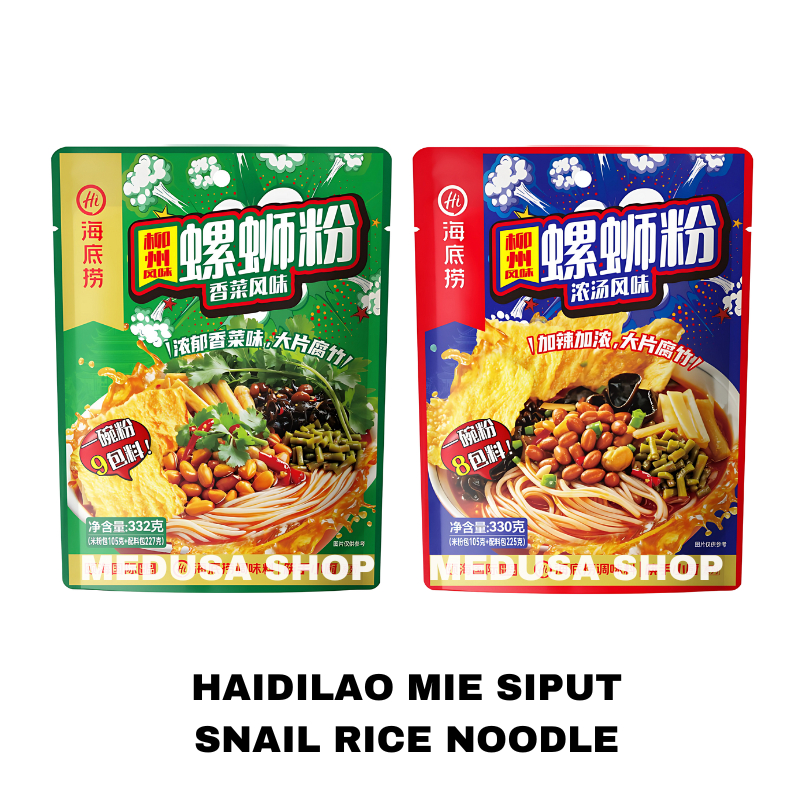 HAIDILAO Snail Rice Noodle Mie Siput Instant Liuzhou Mie Pedas Asam Gurih China Hai Di Lao