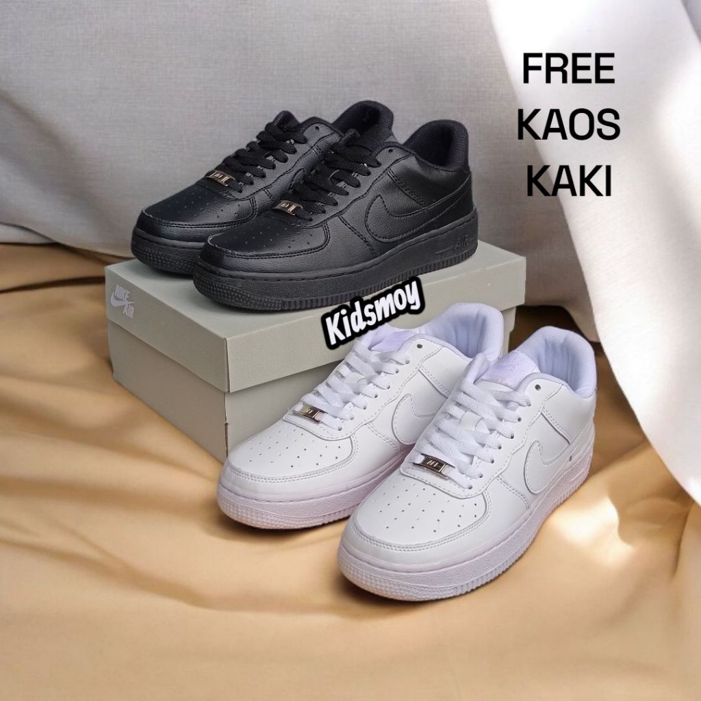 Sepatu Sneakers Pria Triple White AF1'07 Man and Woman Full White