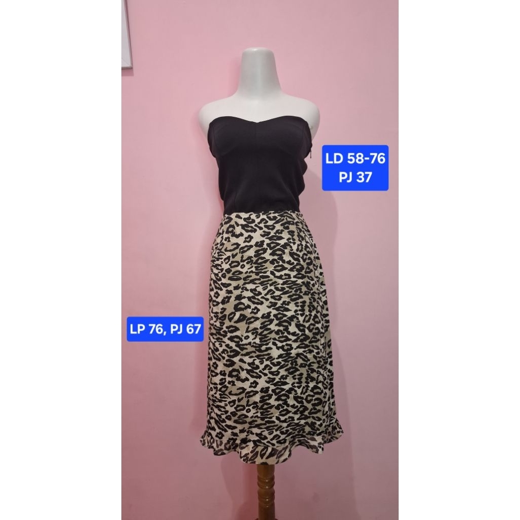 One Set Kemben Rok Leopard