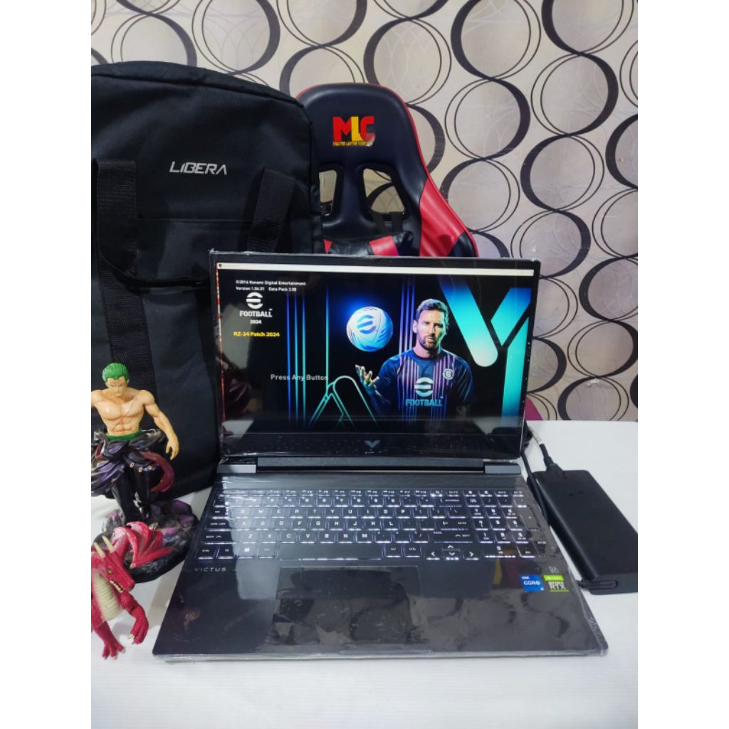 Laptop HP Victus Core i7 RAM 16Gb SSD 512Gb RTX 3050 DUAL VGA