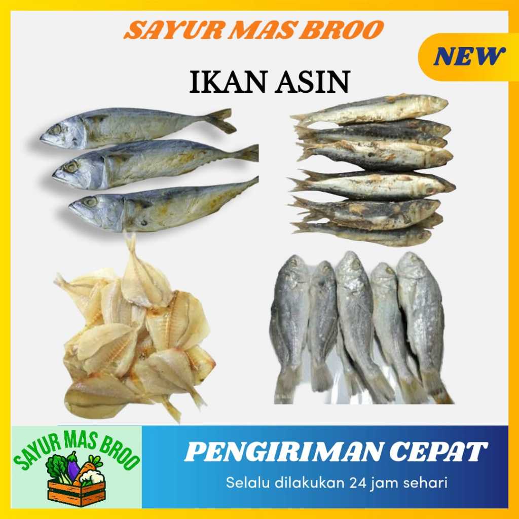 Ikan Asin All Varian - Toko Sayuran Segar Murah Terdekat Mas Broo Palembang