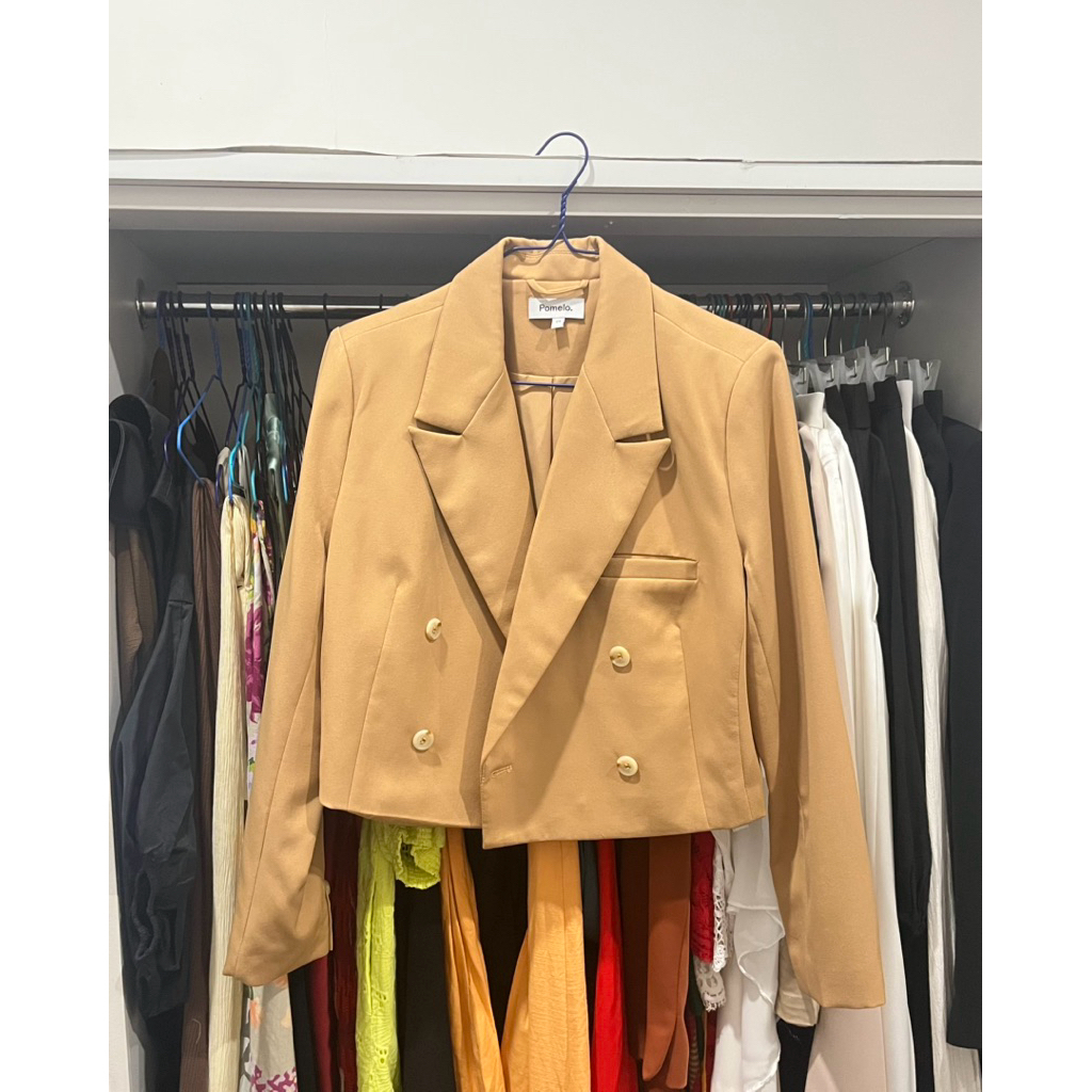 (preloved) POMELO Cropped Boxy Blazer