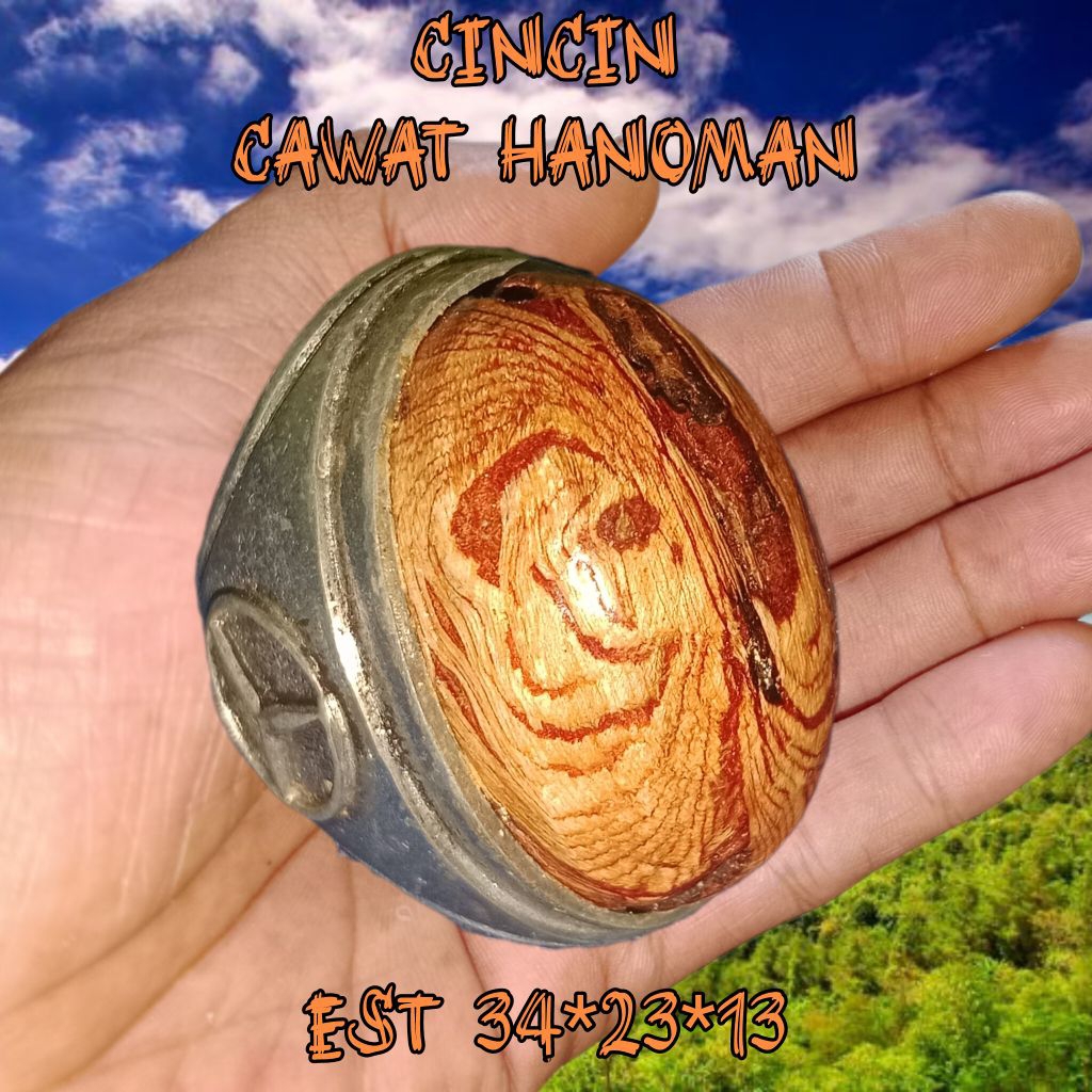 CINCIN AKIK KAYU CAWAT HANOMAN