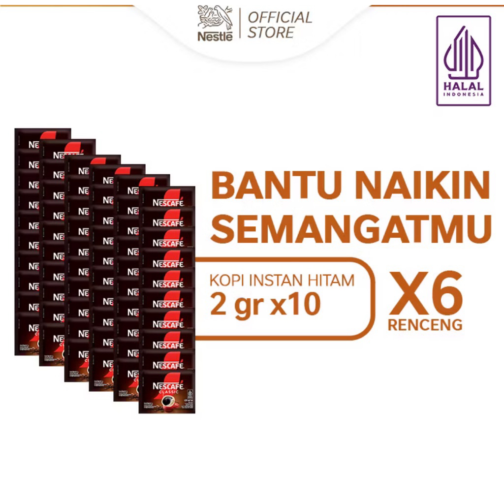 Nescafe Classic 1 pack isi 60 sachet