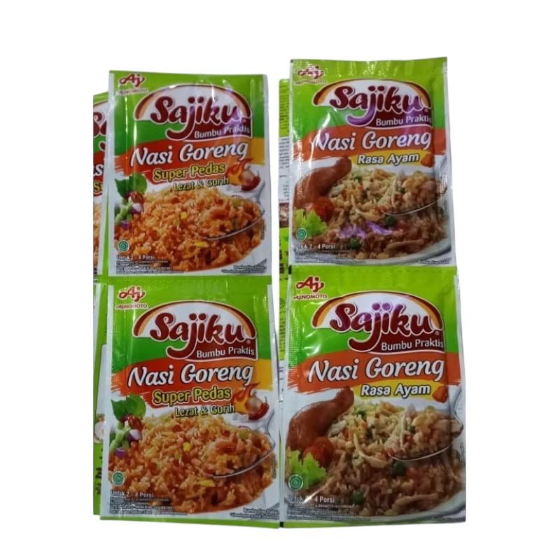 Sajiku Bumbu Nasi Goreng Rasa Ayam & Pedas1 Renceng 10 Sachet 20g