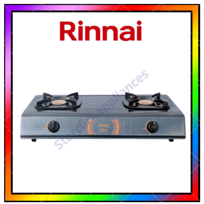 RINNAI Kompor Gas RI-522 CE / RI 522 CE / RI522CE [2 Tungku] [Garansi Resmi]