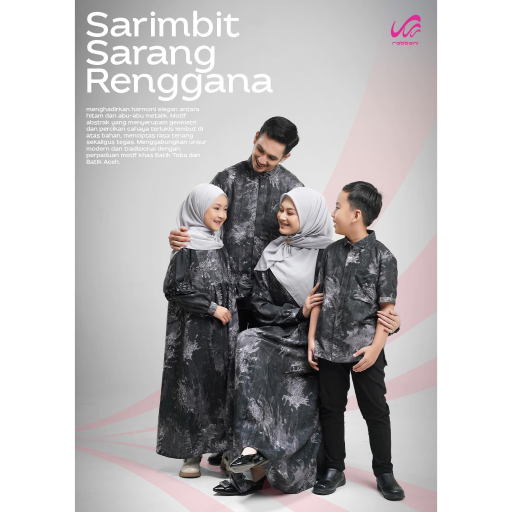 Gamis Kemko Couple Sarang Renggana  | Sarimbit keluarga | Baju Couple Keluarga | Sarimbit keluarga t