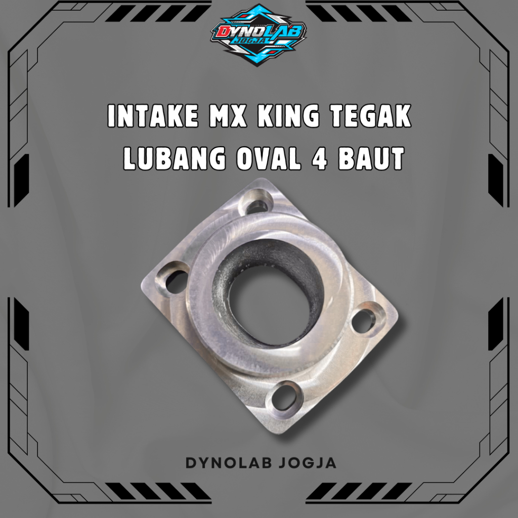 Intake MX King Tegak  Lubang Oval 4 Baut