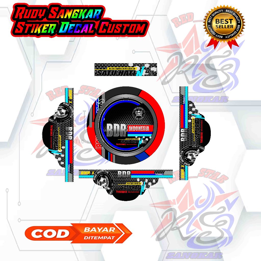 STIKER DECAL TEBOK LOVEBIRD BDR NEW BNR TERBARU TEBOK LB PVC