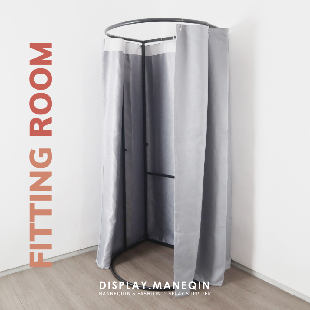 Kamar Pas Fitting Room Premium Bongkar Pasang Portable FREE Gorden dan Gantungan Pakaian