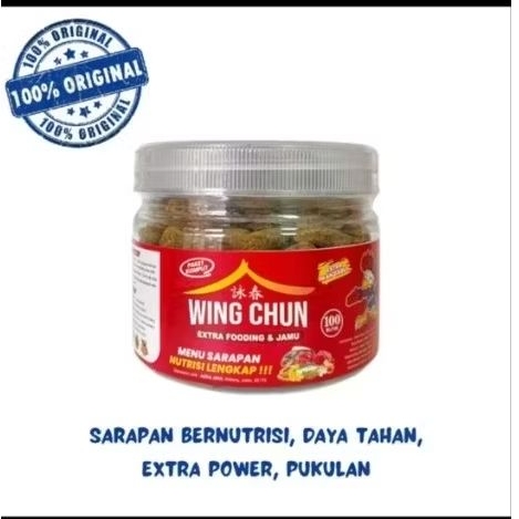 WING CHUN 100 BUTIR JAMU AYAM EXTRA FOODING AYAM ADUAN MERAH MERONA