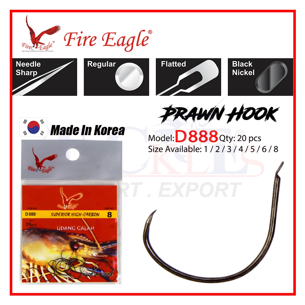 [BUNTU] MATA KAIL UDANG FIRE EAGLE D 888 SEPIT MERAH UDANG GALAH