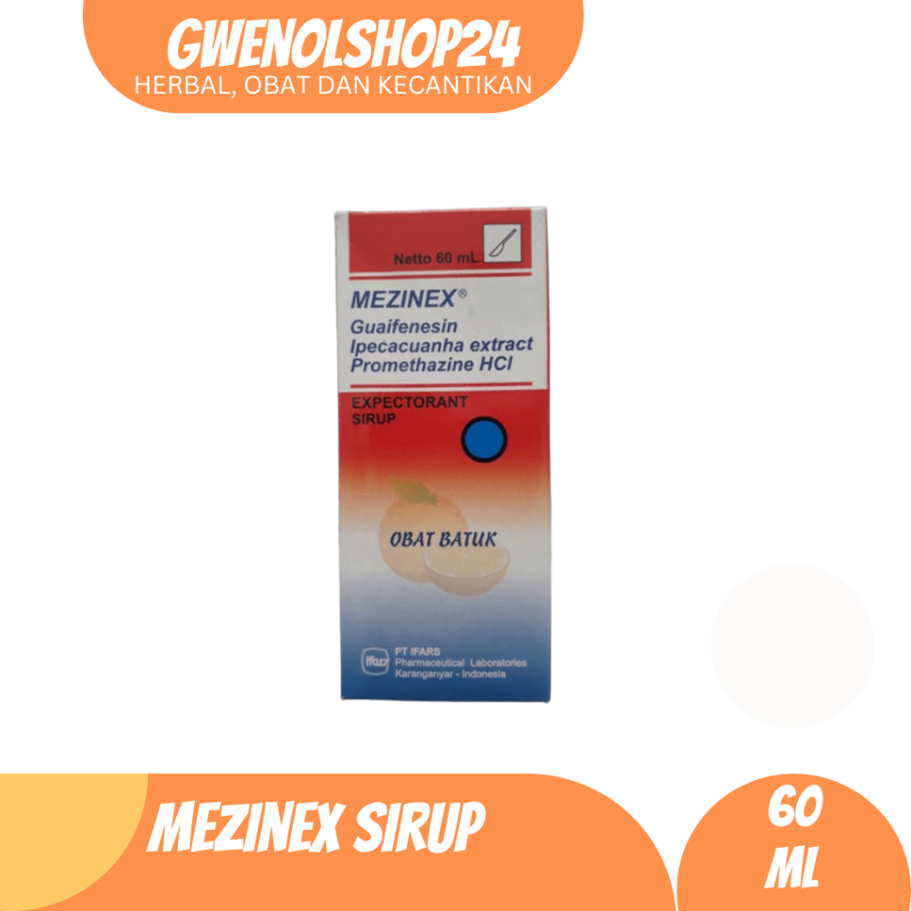 Mezinex Sirup 60 mL Ifars | Meredakan Batuk Berdahak