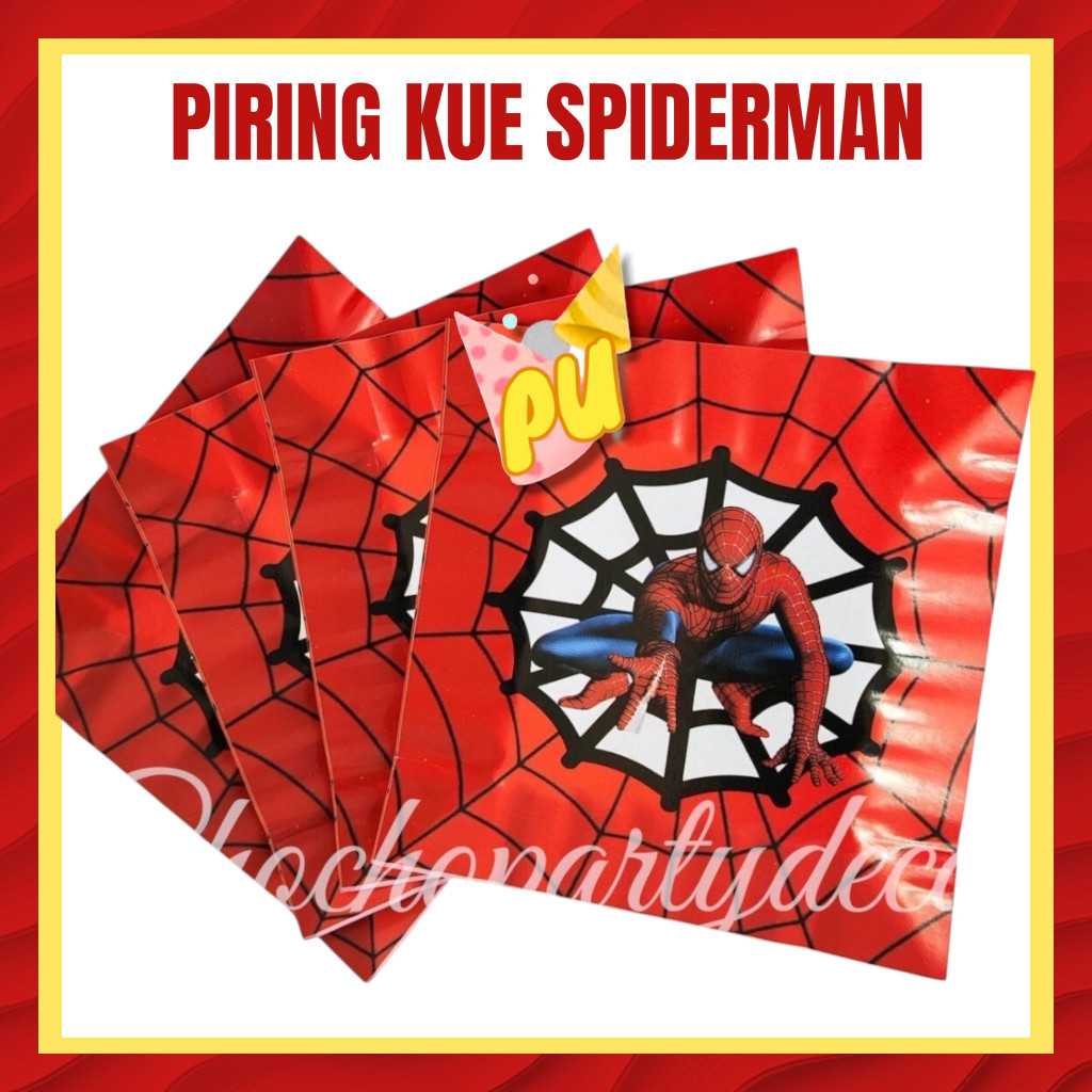Piring Kue SPIDERMAN / Piring Kue Ulang Tahun SPIDERMAN