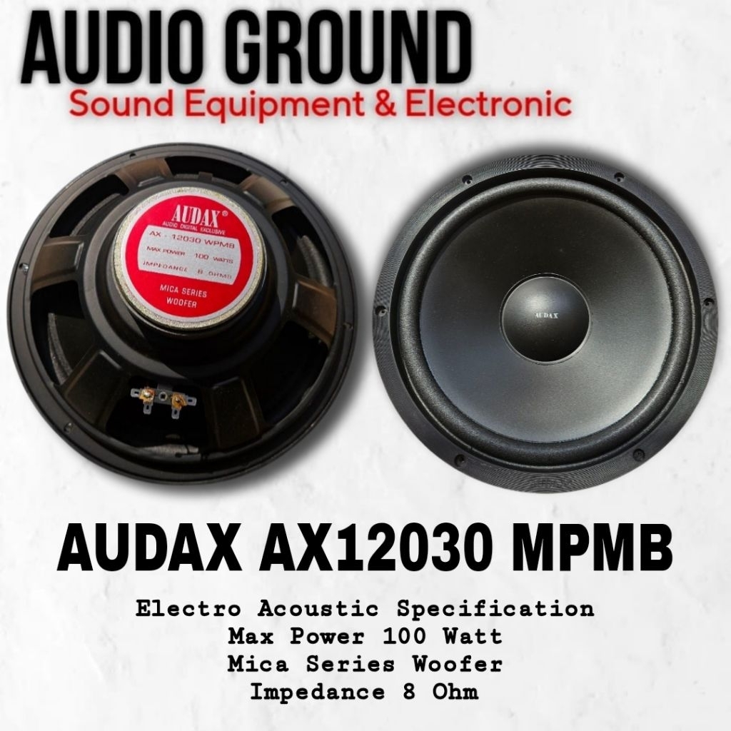 SPEAKER KOMPONEN 12" AUDAX AX12030 WPMB ORIGINAL PRODUCT