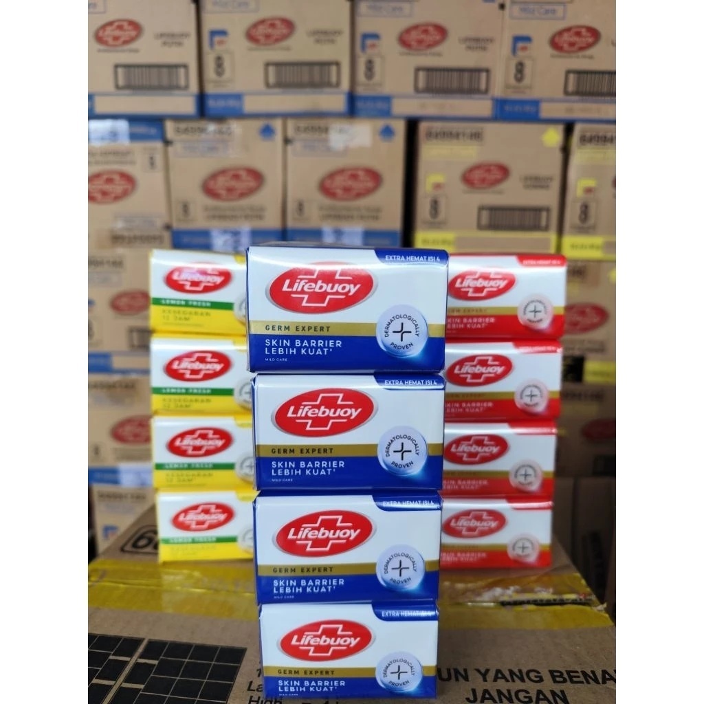 ( KARTON ) SABUN BATANG LIFEBUOY 60gr & 100gr - ( Sabun Batang Lifebuoy )