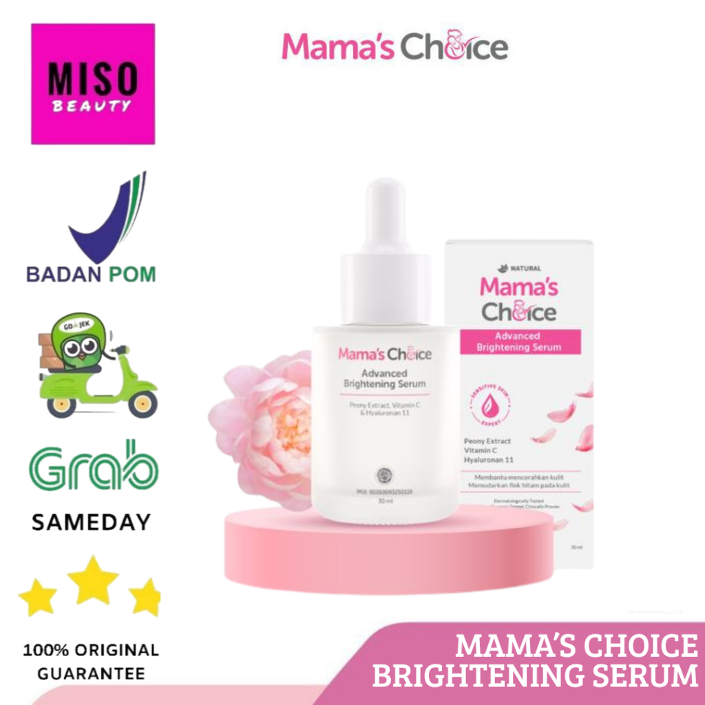 Mama's Choice Advanced Brightening Face Serum (Skincare Ibu Hamil Aman untuk Ibu Hamil dan Menyusui)