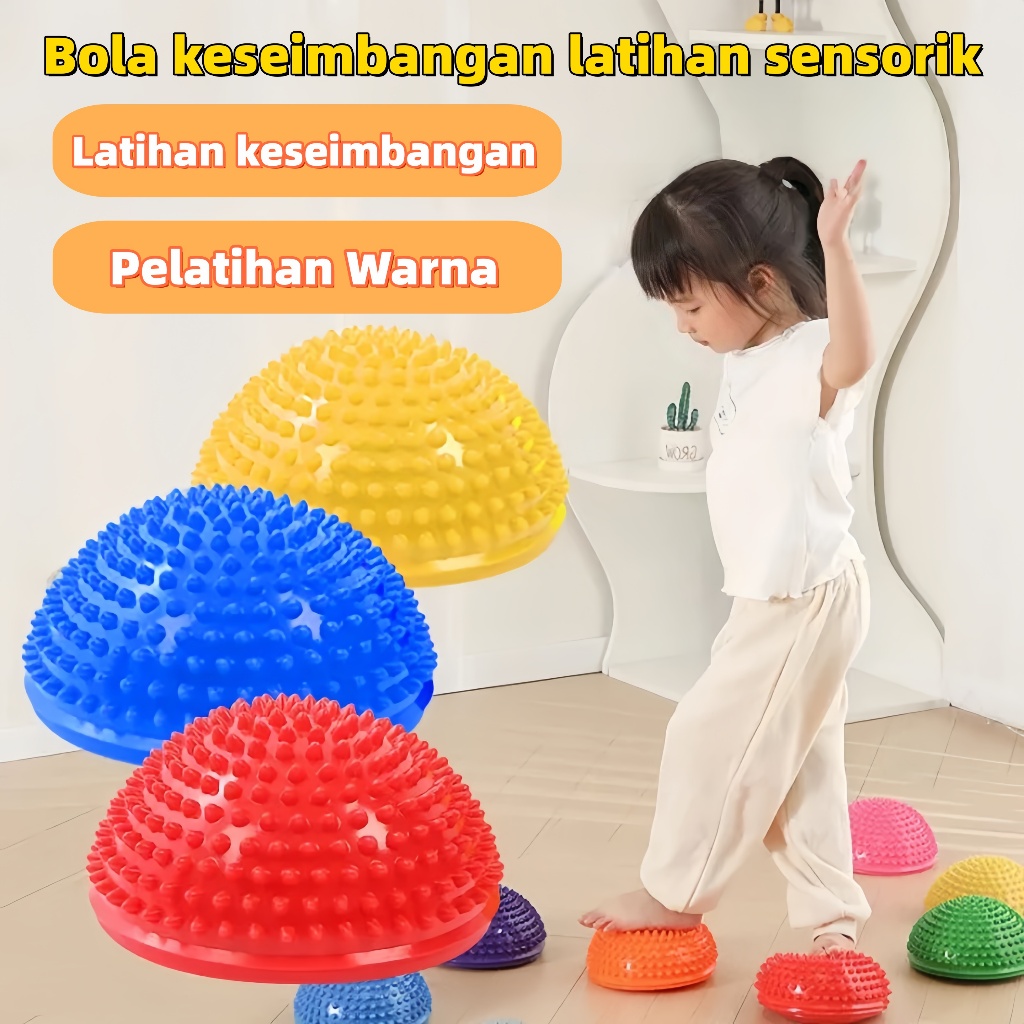 [Ready]Bola Latihan Keseimbangan Anak/Yoga Ball Balance Pod Keseimbangan Dinamis/Mainan edukatif