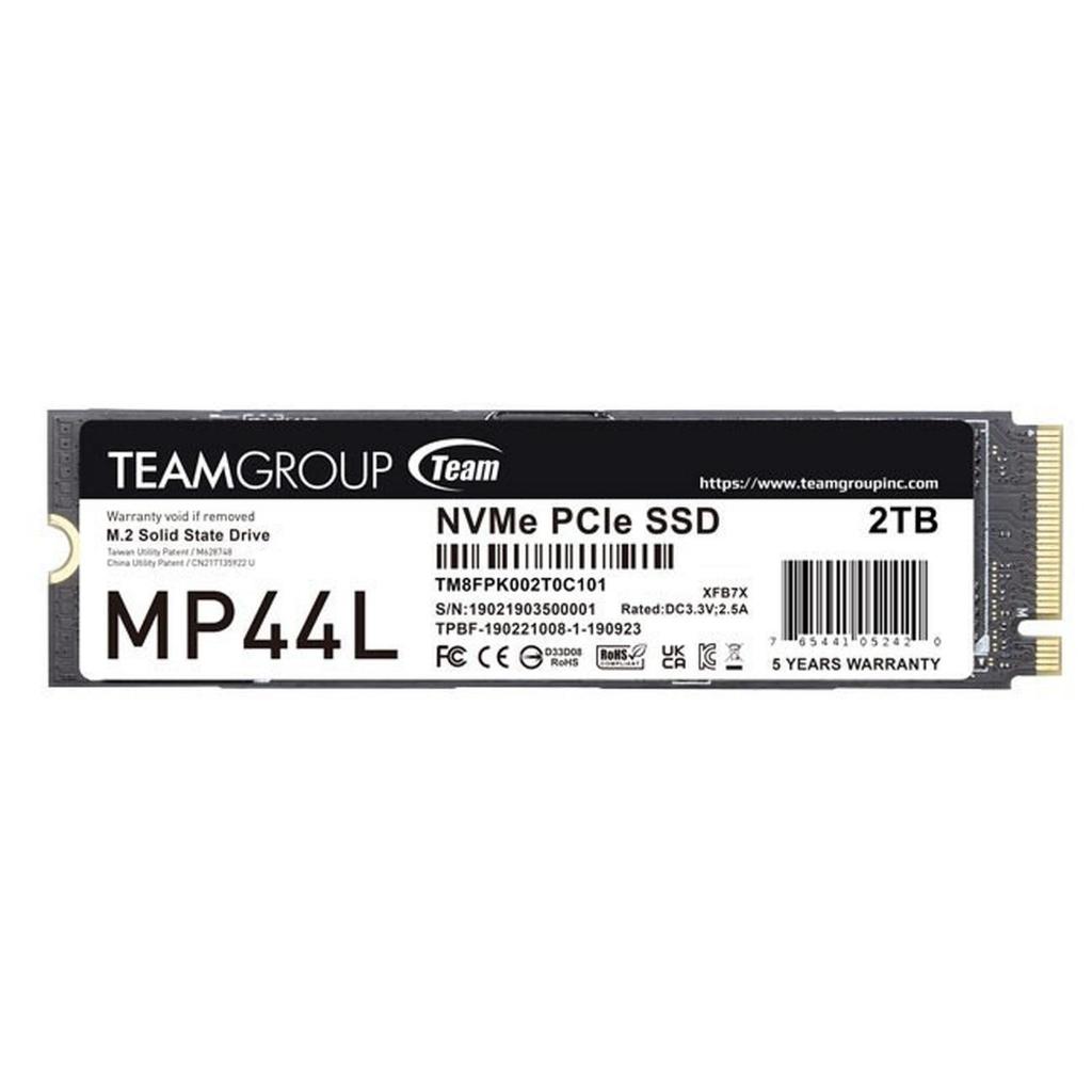 TEAM SSD NVME 2280 GEN4 2TB - MP44L - SSD NVME GEN 4 - SSD TEAM GROUP - SSD NVME 2TB - NVME 2TB