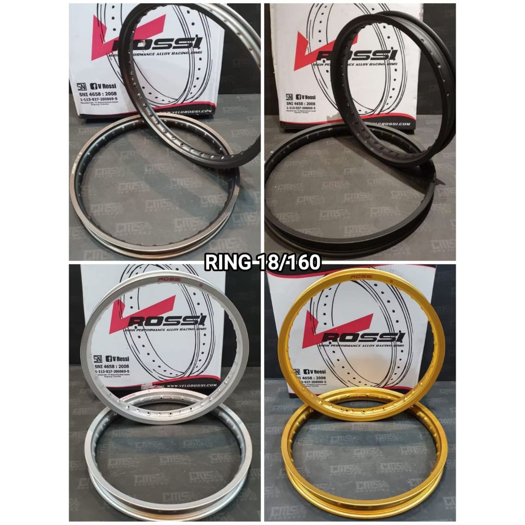 ALLOY ROSSI RING 18/160 DEPAN BELAKANG/ VELG ROSSI 18/160