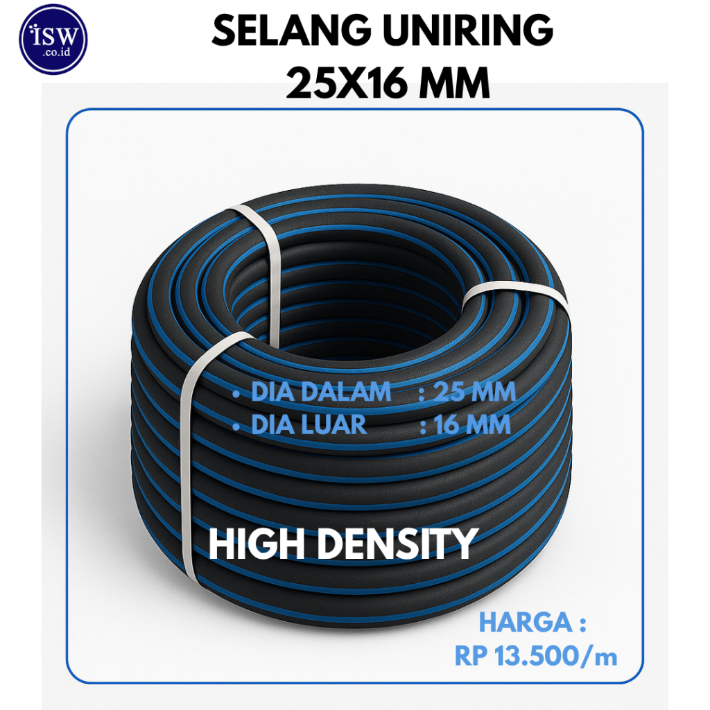 Selang Aerator Nano Gelembung 25 x16mm | Selang Uniring 25/16mm  (100m)