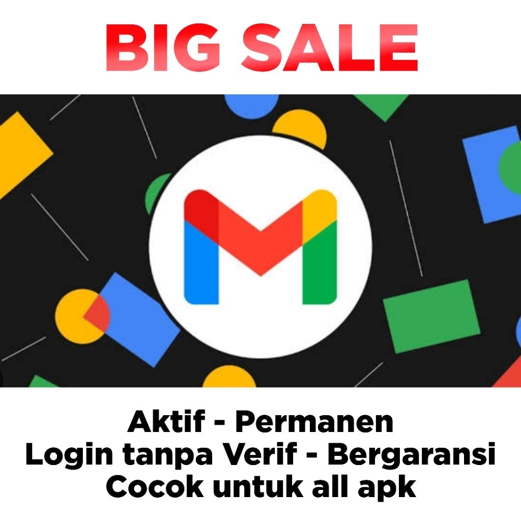 Promo Gmail fresh permanen murah berkualitas