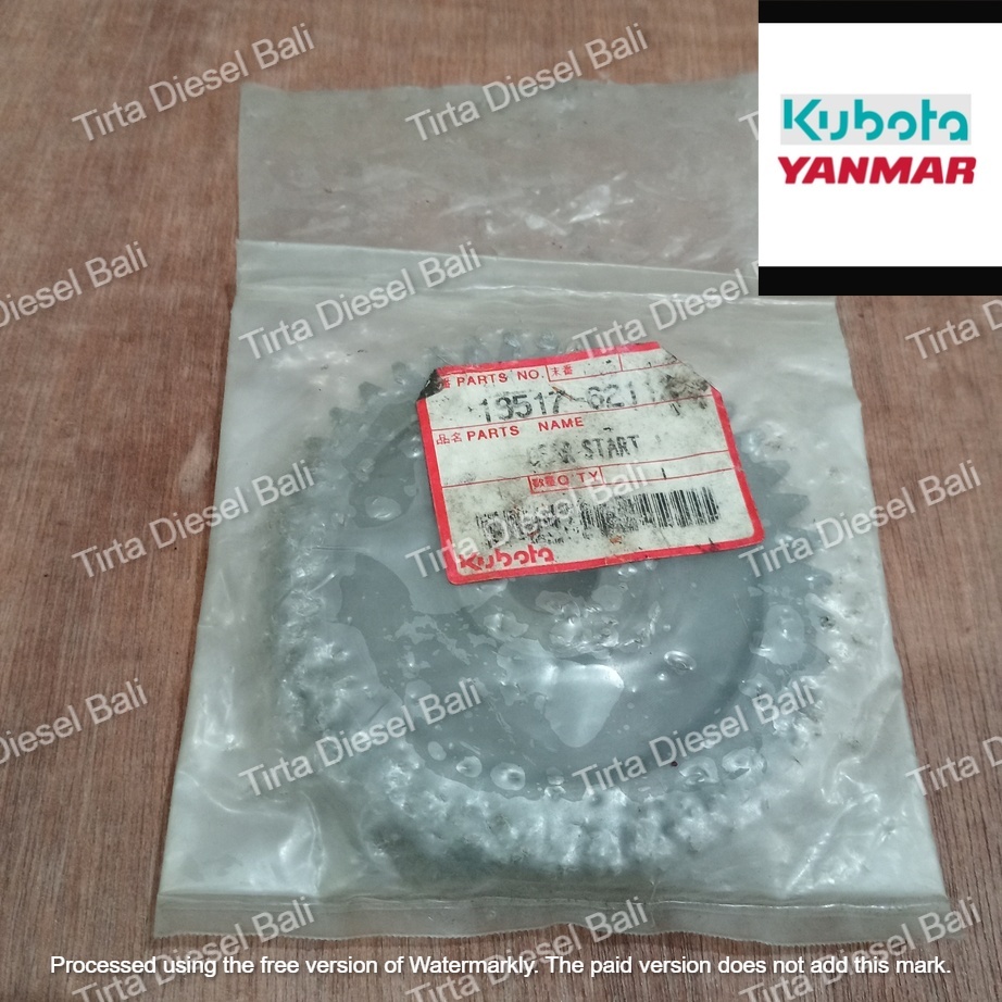 KUBOTA GEAR STARTING GIGI ENGKOL RD 160 / KND/ER 180-190-220-250 19517-62112 ORIGINAL