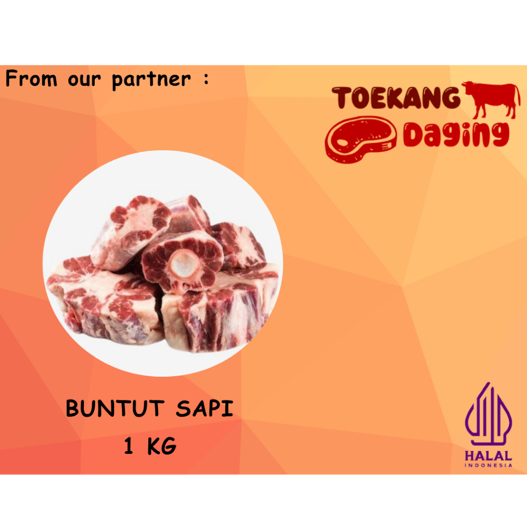DAGING BUNTUT SAPI 1 KG / BUNTUT SAPI PREMIUM 1 KG