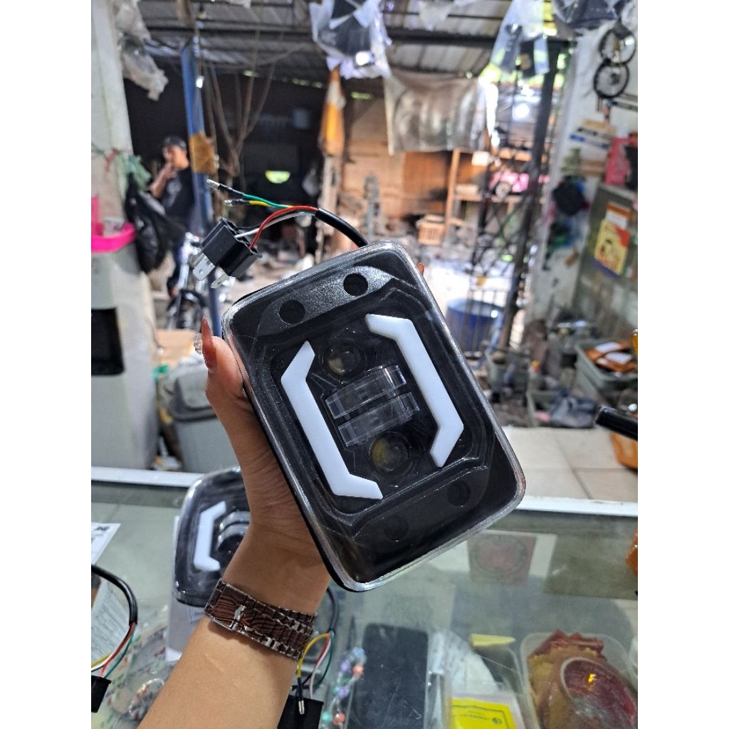 Reflektor Lampu Depan Daymaker Vespa s125 | s 125 | Vespa s sip kotak | vespa 150 | vespa s 3 vie