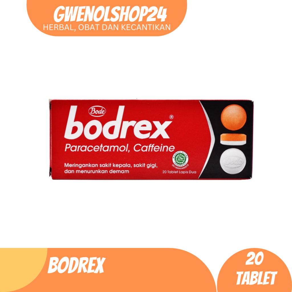 bodrex isi 20 tablet | Obat sakit kepala / obat sakit gigi/ obat demam