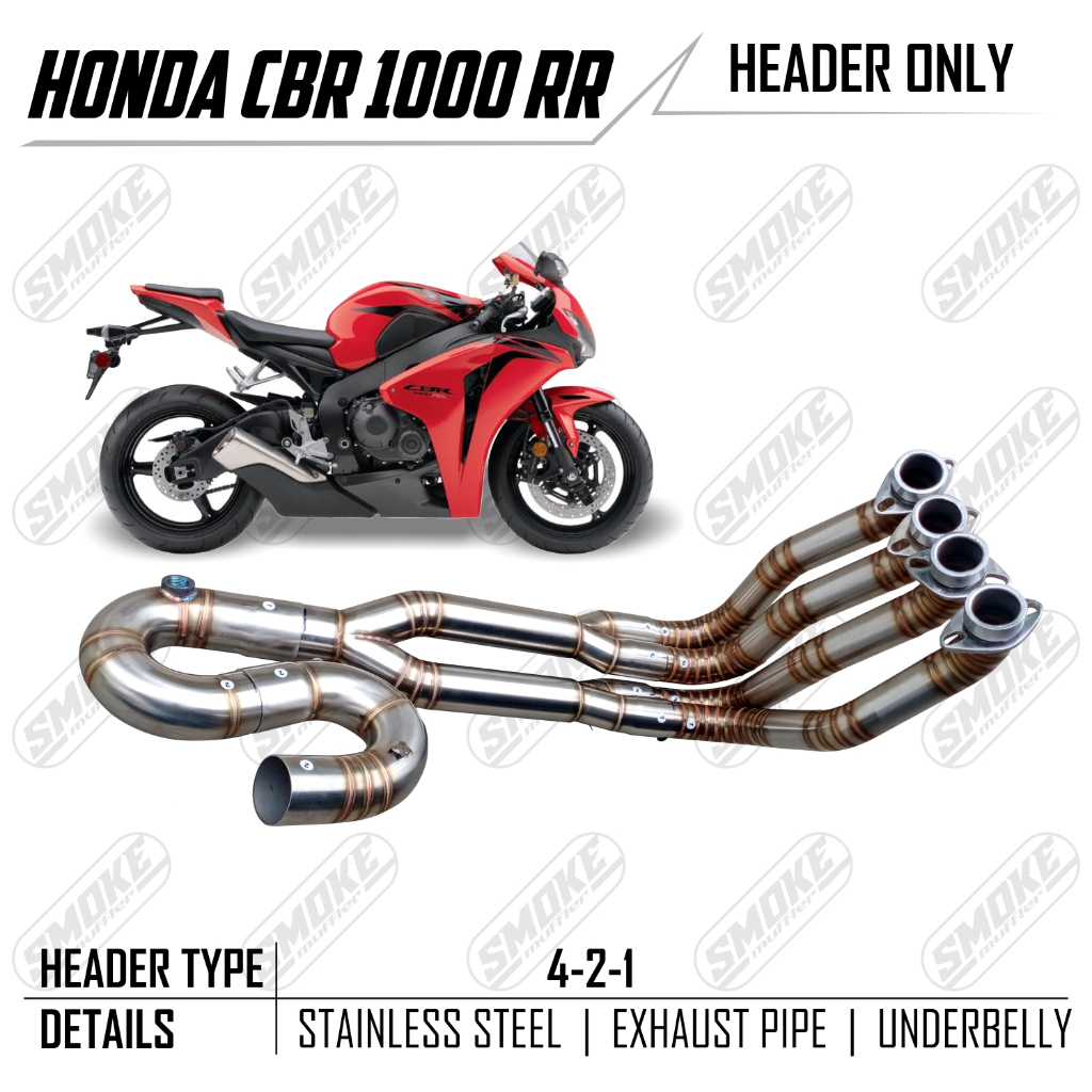 Header Knalpot Honda CBR 1000 RR Tahun 2000-2016 SMOKE MUFFLER