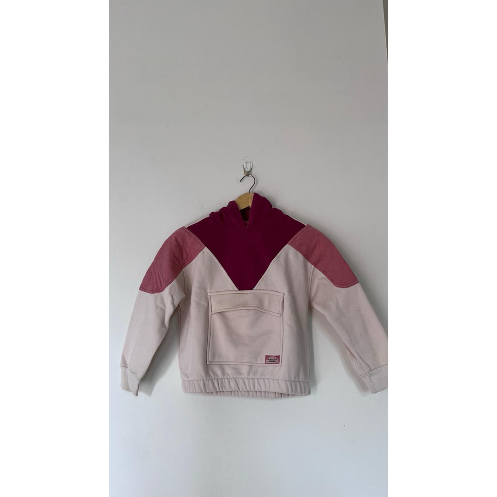 Zara hoodie jacket multicolor pink