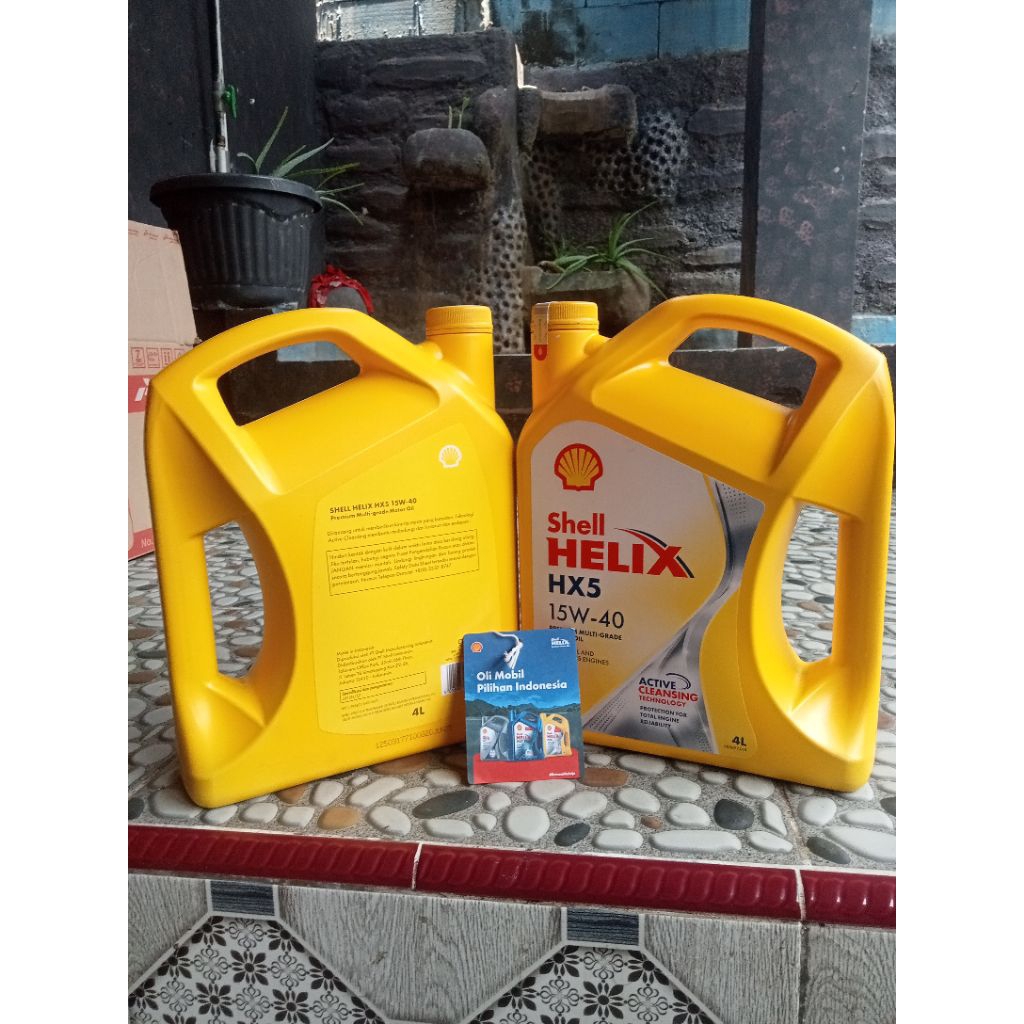 Oli Mobil Shell HELIX HX5 15W-40 4Liter