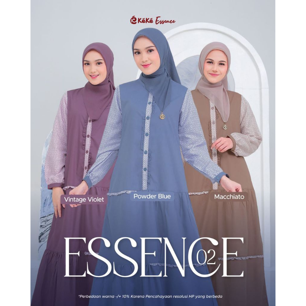 KEKE - Gamis Dewasa Essence 02/Gamis Dewasa/Gamis Keke Terbaru